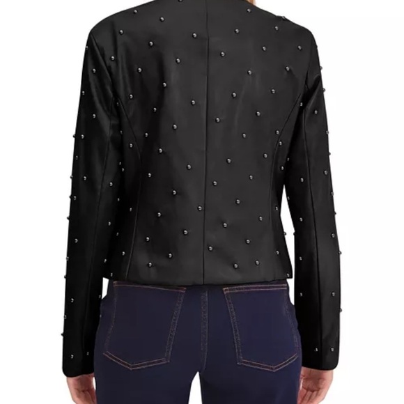 NWT Bagatelle Collection Studded Faux Leather Black Jacket. Size X-Large - Picture 3 of 10